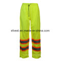 Pantalones impermeables impermeables de seguridad de la cintura de la cintura elástico de Hi-Vis